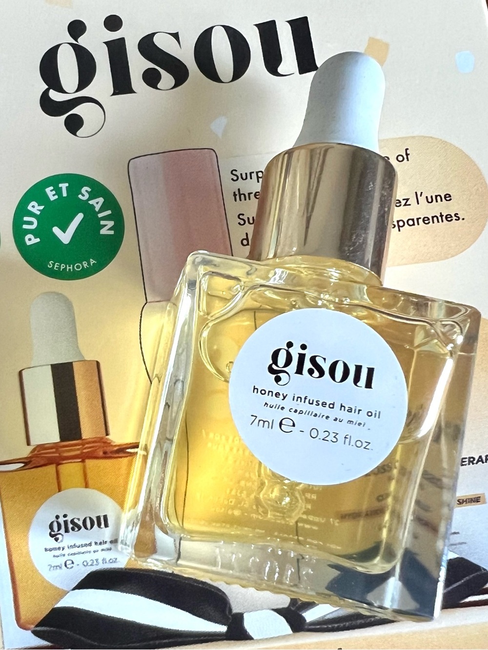 5 for 25⚡️Gisou Honey Infused Hair Oil 7ml mini